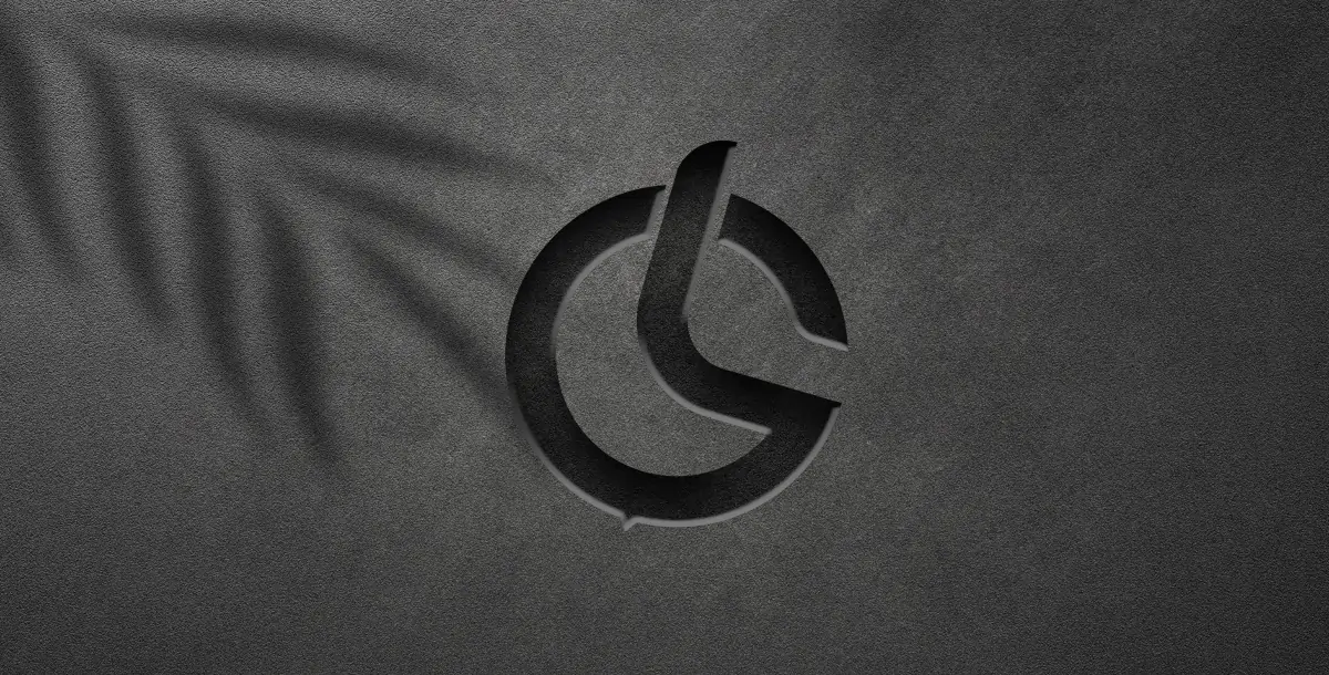 موکاپ لوگو مشکی رو کاغذ